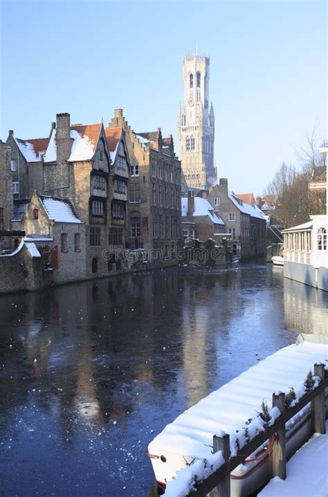 Winter in Bruges stock image. Image of culture, sunny - 29056407