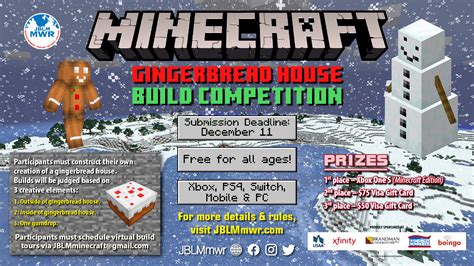 View Event :: Minecraft Gingerbread House Build Competition :: Joint Base Lewis-McChord :: US ...