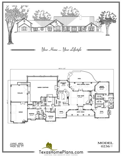 texas home plans - TEXAS RANCH- HOMES - Page 12-13 Farmhouse Style ...