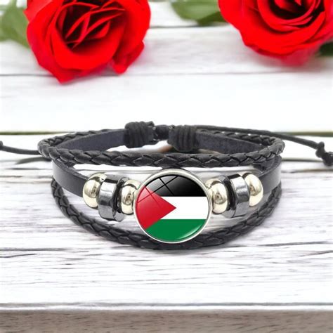 Palestine Flag Bracelet Palestine Pride Country Charm Wrist - Etsy