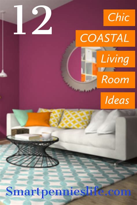 the living room is decorated in vibrant colors