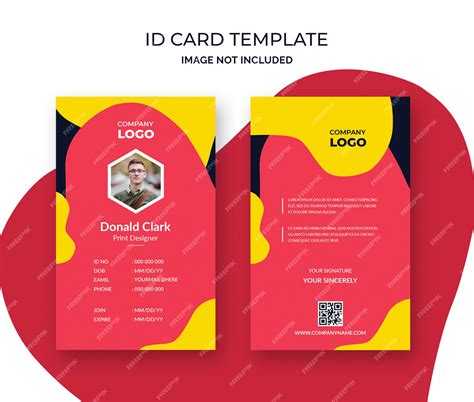 Premium PSD | Creative id card design template