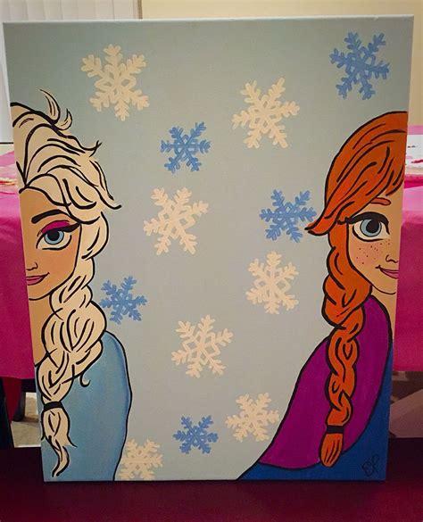 How To Paint Elsa From Frozen 2 - Hannah Thoma's Coloring Pages