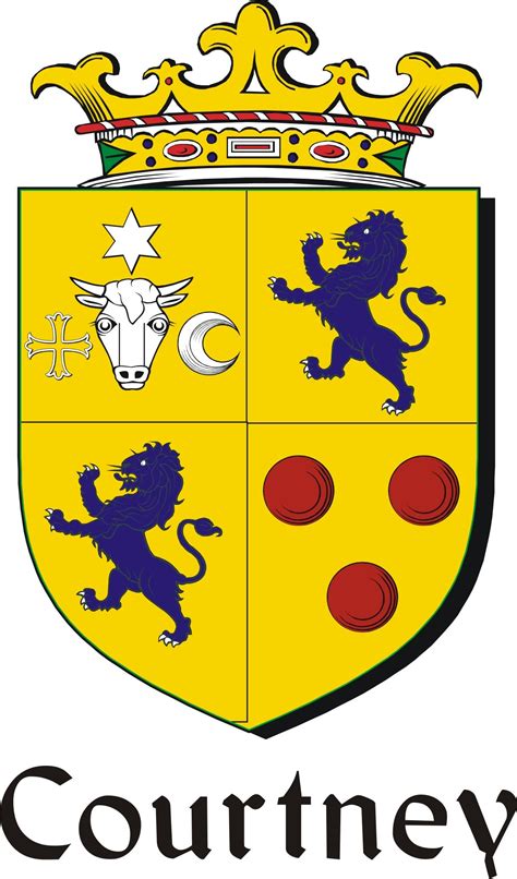 Courtney Family Crest / Irish Coat of Arms Image Download - Tradebit