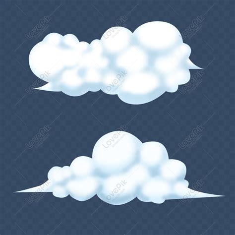 Free Simple Creative Cartoon White Cloud Commercial Material, Cartoon ...