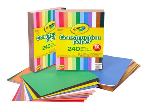 Buy Crayola Construction Paper - 480ct (2 Pack), Bulk School Supplies For Kids, Classroom ...