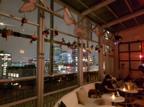 Inside Gansevoort Hotel's B. On Top Rooftop Bar by Bagatelle Group