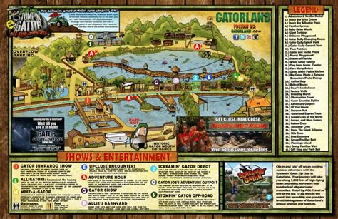 Gatorland Map and Brochure (2018 - 2023) | ThemeParkBrochures.net