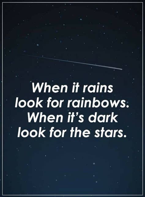 Inspirational Quotes When it rains look for rainbows. | Rain quotes ...