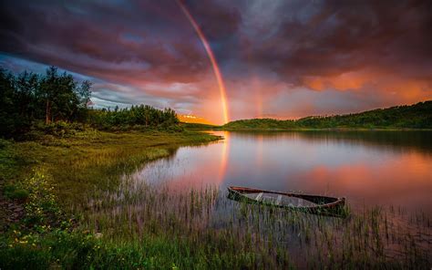 Beach Sunset Rainbow Wallpapers - Wallpaper Cave