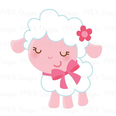 Baby Sheep Clipart | Cute Lamb Graphics for Nursery and Baby Shower