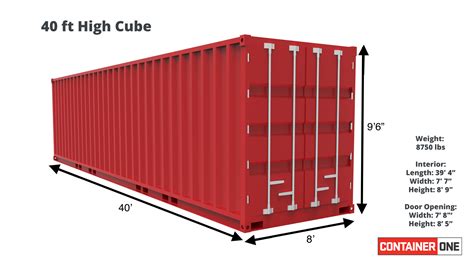 40 ft High Cube As Is (40HCASIS) – Container One