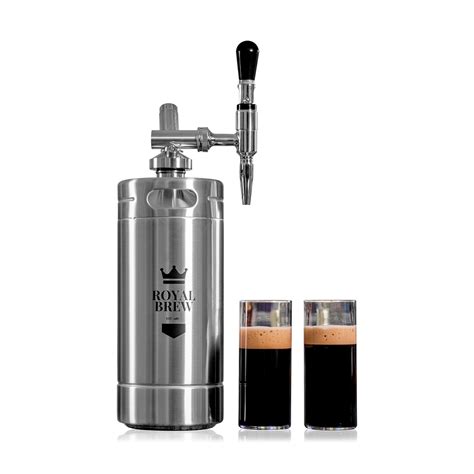 Royal Brew Nitro Cold Brew Coffee Keg // 128 oz (Stainless Steel ...