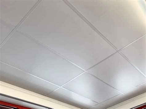 Ceiling Expert Suspended Vinyl PVC Gypsum Laminated Ceiling 6 Tiles, 1195 mm Length x 595 mm ...