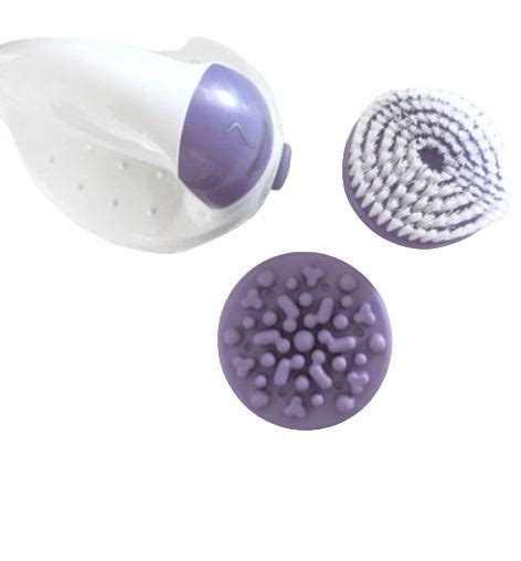 Relaxor Spa Therapy Body & Bath Brush | Interchangeable Attachments for Exfoliation and Massage