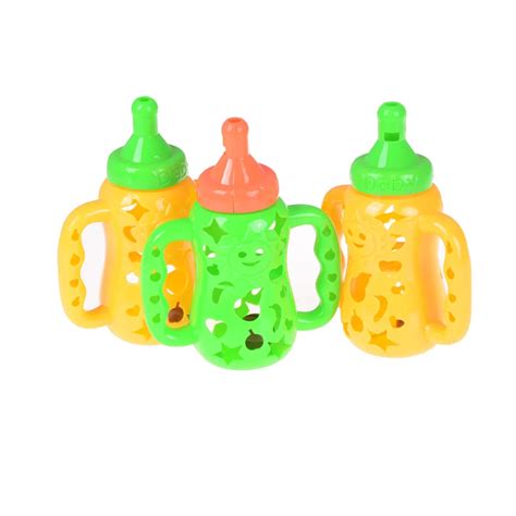 Cute Nursing Bottle Shaped Whistle Baby Educational toy creative Plastic Whistle Music ...