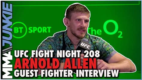 Arnold Allen Talks Next Move, Training With Leon Edwards | UFC London ...