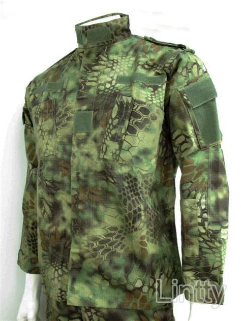 Kryptek Mandrake Camo BDU Field Uniform Set War Game Typhon Camo Tactical Combat Shirt +Pants ...