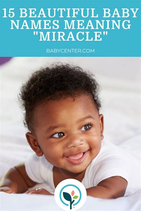 15 Beautiful Baby Names Meaning "Miracle" Baby Names And Meanings ...