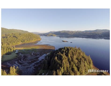 Alaska Thorne Bay looking west | Southeast Alaska Drones