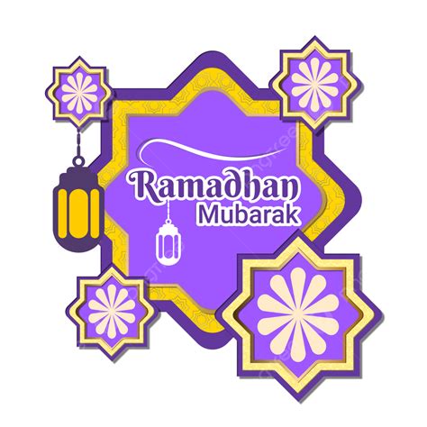 Ramadan Mubarak Text White Transparent, Ramadan Mubarak Greeting Card Text Vector Graphics With ...