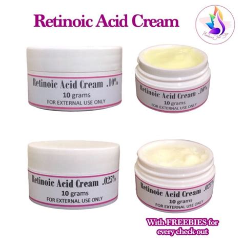 Retinoic Acid Cream 0.025% and 0.10% (10g) | Lazada PH