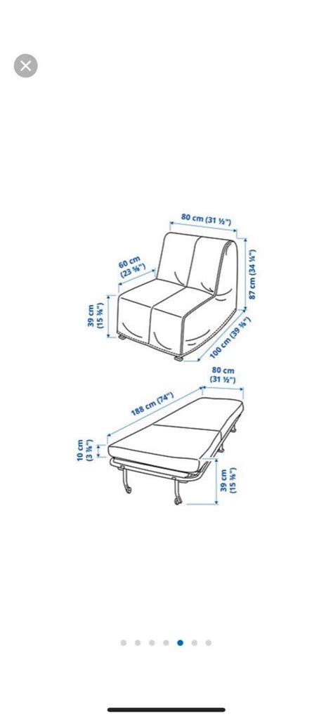 IKEA LYCKSELE LOVAS SOFA BED, Furniture & Home Living, Furniture, Sofas ...