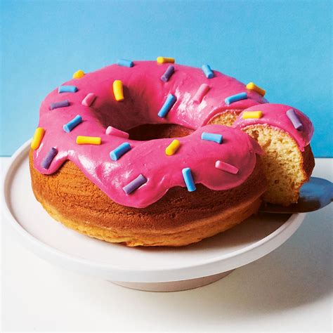 Giant Vanilla Donut Cake Recipe | Epicurious