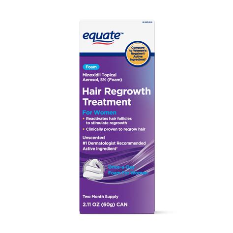 Equate - Equate Women's Minoxidil Foam for Hair Regrowth, 2-Month Supply - Walmart.com