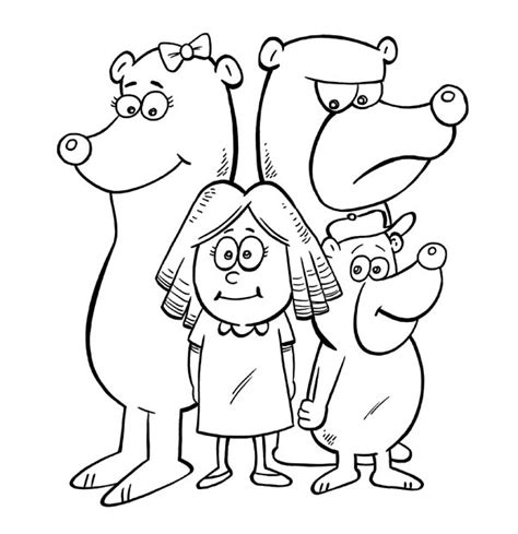 Goldilocks Coloring Pages