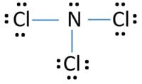 NCl3 (Nitrogen trichloride)lewis structure