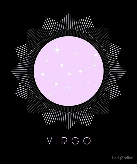 Virgo The Maiden Zodiac Constellation Aesthetic Poster by LadyZodiac ...