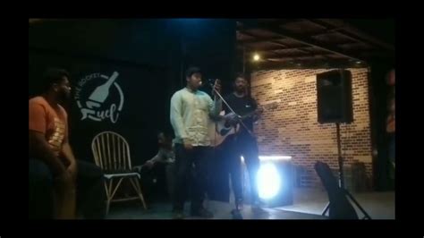 monna kanipinchavu song 🎵 by puri jagannath at @the rock fuel cafe - YouTube