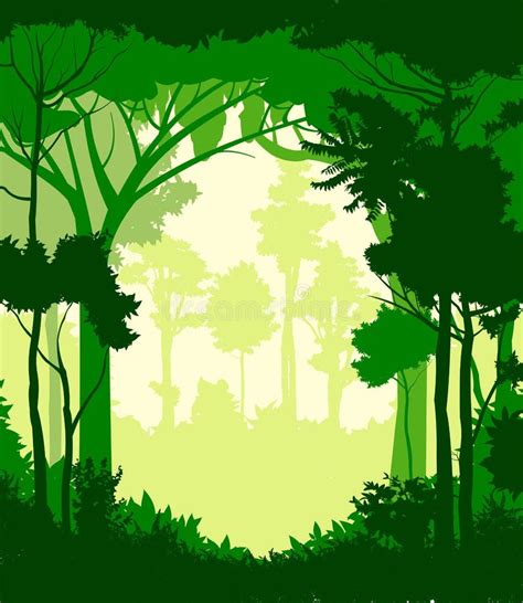 Jungle Silhouette Stock Illustrations – 82,149 Jungle Silhouette Stock ...