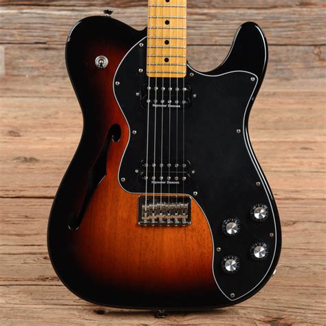 Fender Modern Player Telecaster Thinline Deluxe Sunburst 2013 – Chicago Music Exchange