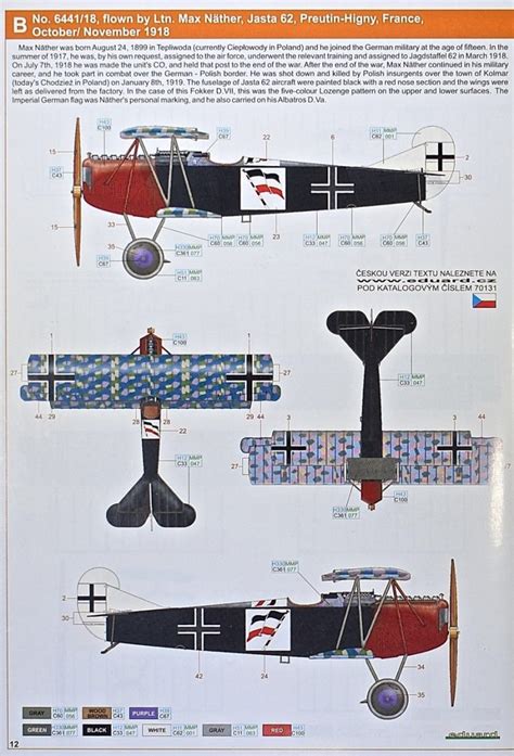 Fokker D.VII Scheme B | Model Paint Solutions