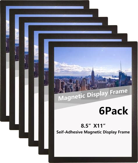 Amazon.com - Magnetic Sign Holder 8.5 x 11, Self Adhesive Display Picture Frames Wall Sign ...