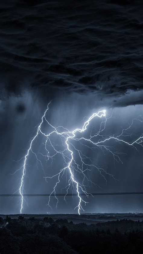 Wallpaper Lightning, dark clouds, night 1920x1200 Picture, Image