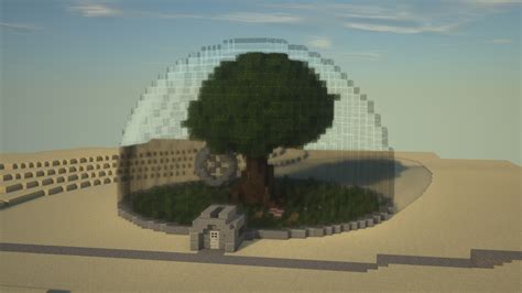 I build Sandy's Treedome! : r/Minecraft