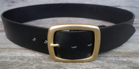 2 Inch Wide Men's Leather Belt, 120g Solid Brass Centre-bar Buckle, Australian Made - Etsy Australia