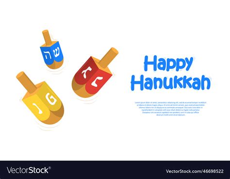 Happy hanukkah banner Royalty Free Vector Image