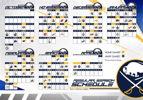 Buffalo Sabres Schedule 2021 22 Printable - FreePrintableTM.com | FreePrintableTM.com