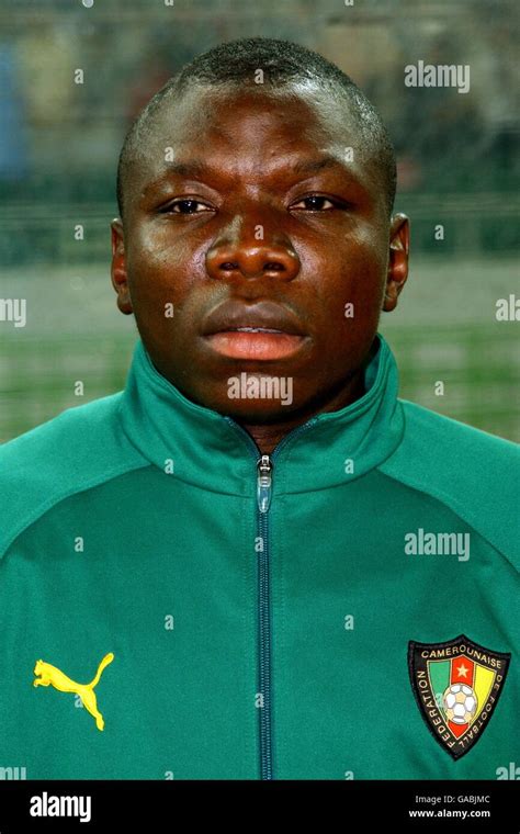 Soccer - FIFA World Cup 2002 - Group E - Cameroon v Germany. Pius Ndiefi, Cameroon Stock Photo ...
