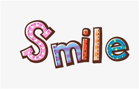 Hand-painted Wordart, Hand Painted, Wordart, Smile PNG and Vector for Free Download