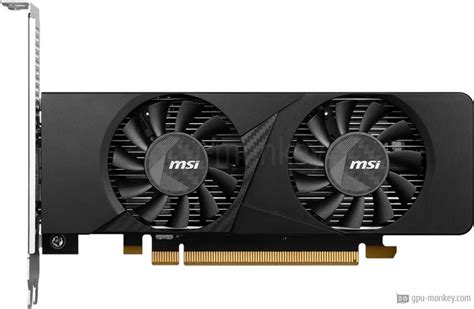 MSI GeForce RTX 3050 LP 6G OC Benchmark and Specs