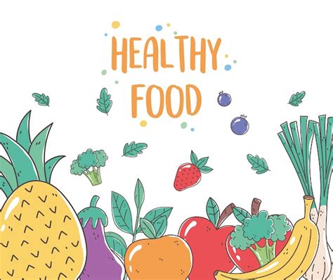 Premium Vector | Healthy food background