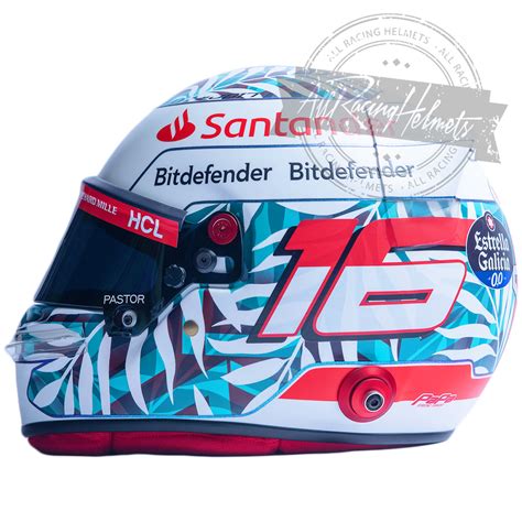 Charles Leclerc 2023 Miami Grand Prix F1 Replica Helmet Scale 1:1 – All ...