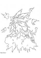 Solgaleo 2 coloring Page sketch template