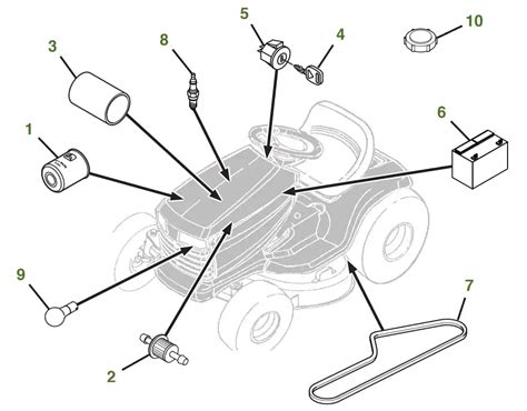 john deere d110 parts diagram