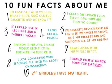 Fun facts about me for work - vlerochrome